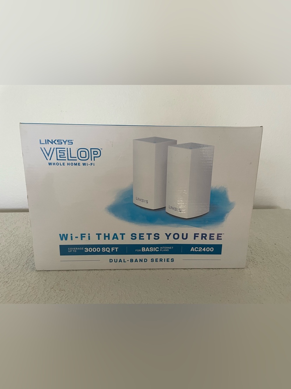 Linksys Velop AC2400 Whole Home WI-Fi Up To 3000 SQ FT Coverage New